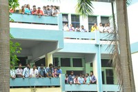 Nene Raju Nene Mantri Movie Team At KL University